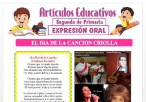 El Día de la Canción Criolla para Segundo de Primaria