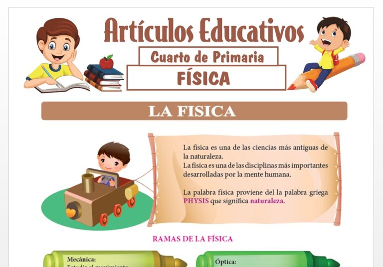 Física Para Cuarto de Primaria — Articulos Educativos