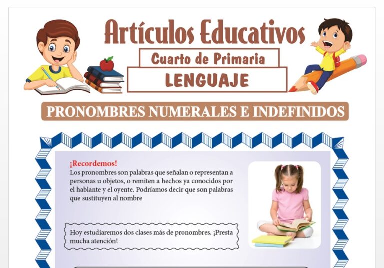 Lenguaje Para Cuarto de Primaria — Articulos Educativos