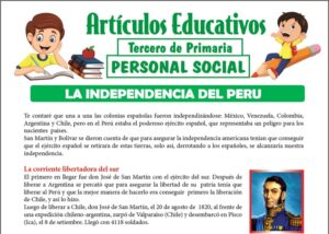La independencia del Perú para Tercero de Primaria